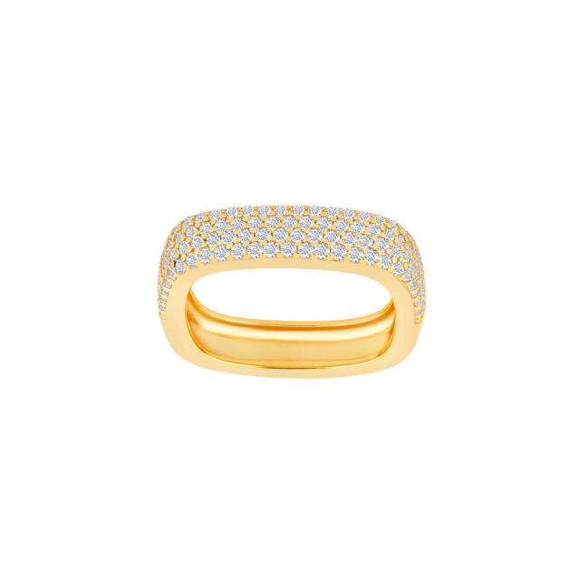 Gold-plated silver ring KOSANOR Sz.56