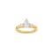 LUXURY Classic drop 14ct. gold ring m. Lab. G. dia. 1,33ct TW/VS2 Sz. 60