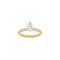 LUXURY Classic drop 14ct. gold ring m. Lab. G. dia. 1,4ct TW/VS2 Sz. 52