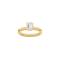 LUXURY Modern oval 14ct. gold ring m. Lab. G. dia. 1,0ct TW/VS2