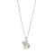 Rhod. silver pendant unicorn w/enamel incl. cha 