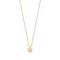Goldp. silver necklace heart w/ white opal