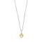Rhod. silver necklace w/8ct heart 