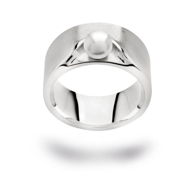 925/- Ring, rho. plated