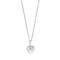 Rhd. Silver necklace with heart 