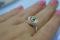 925/ - Ring, partly rg