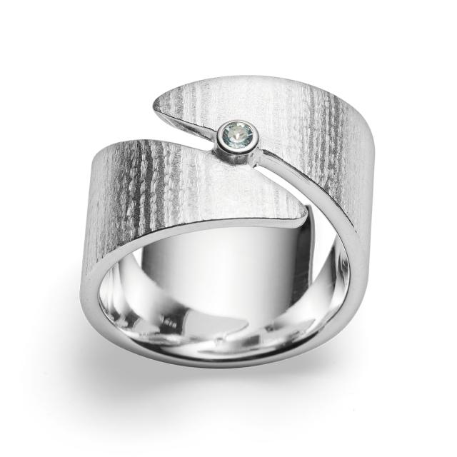 925/- Ring, rhodiniert