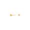 8ct. gold earring w/cz 