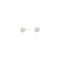 Goldp. silver earrings w. white cz
