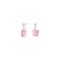 Rhd. silver earrings butterfly rose
