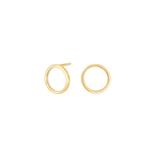 8ct. gold earrings circle 