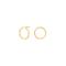 8ct. gold earrings circle 