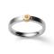 925/- Ring, partly gp, rho