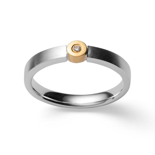 925/- Ring, partly gp, rho