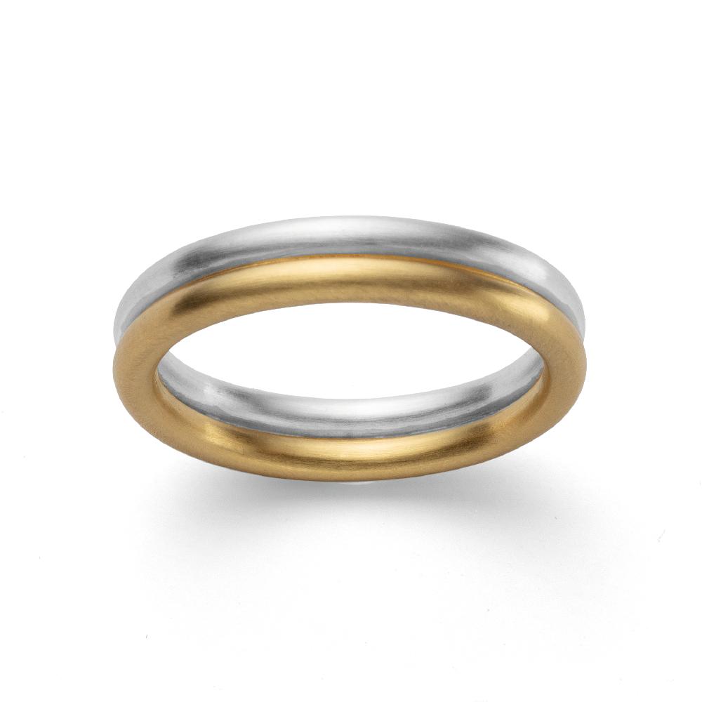 925/- Ring, partly gp