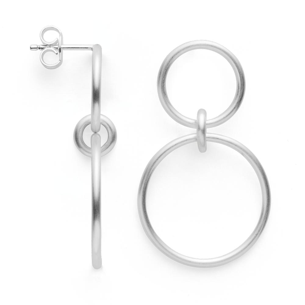 925/- earstud satin