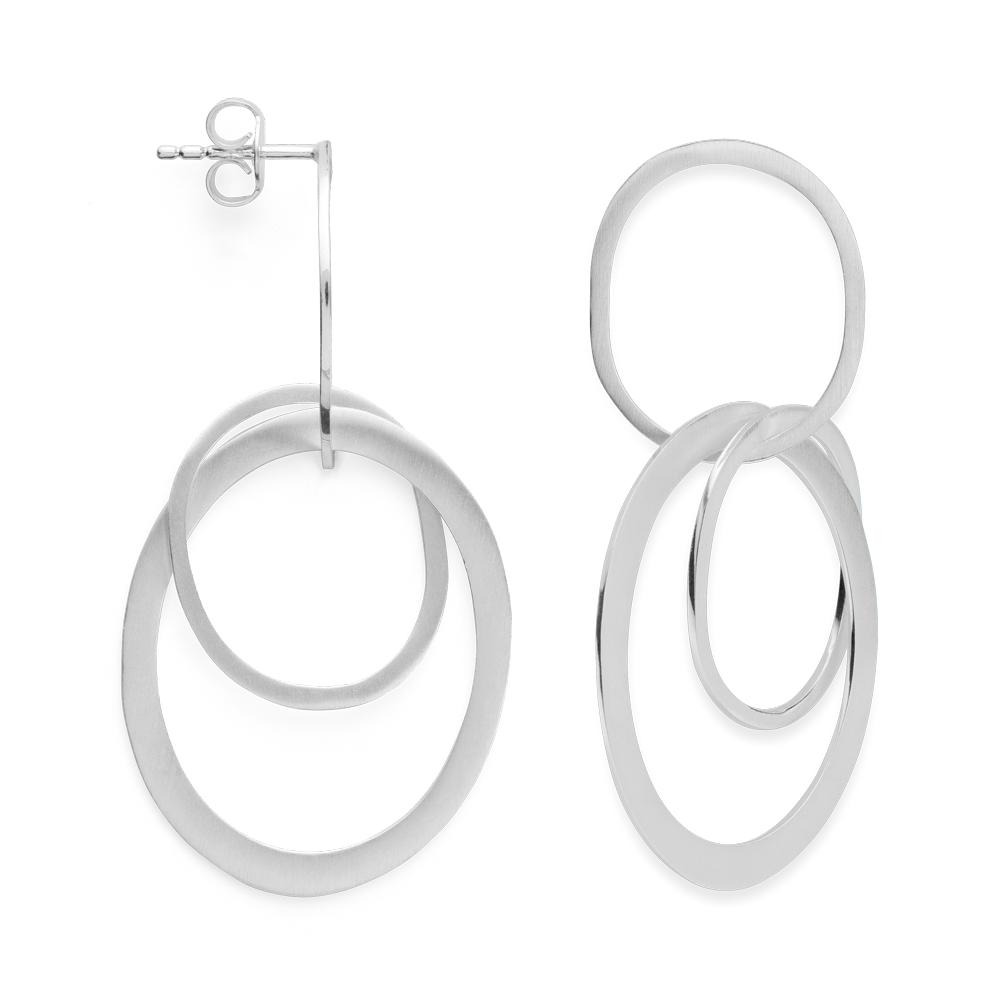 925/- earstud satin