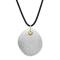 925/- pendant, soldered 18K, rho. satin/spe.text.
