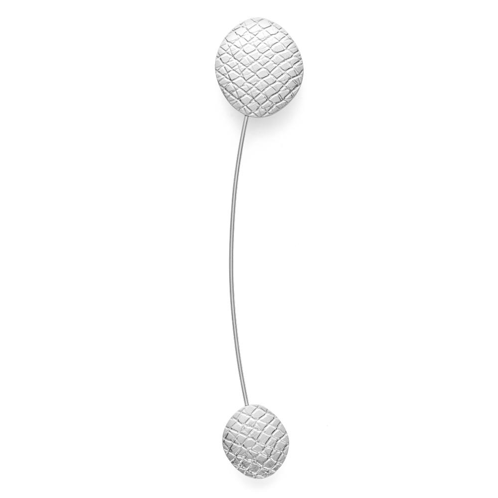 925/- brooch, rho. spe.text., steel pin 0,031 in