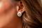 925/- earstud, partly gp brushed/spe.text.