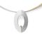 925/- pendant, soldered 18K, rho. spe.text./pol. 0,02ct