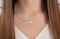 925/- pendant satin/pol., dia. 0,015ct W-SI