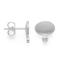 925/- earstud, rho. satin/pol., dia. 0,02ct W-SI