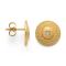 925/- earstud, gp spe.text./pol., blue topaz