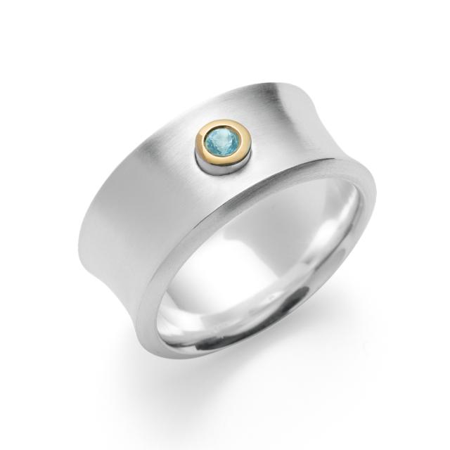 925/- Ring, soldered 18K