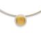 925/- pendant, partly gp, rho. satin/brushed