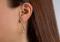 925/- earrings, gp pol.