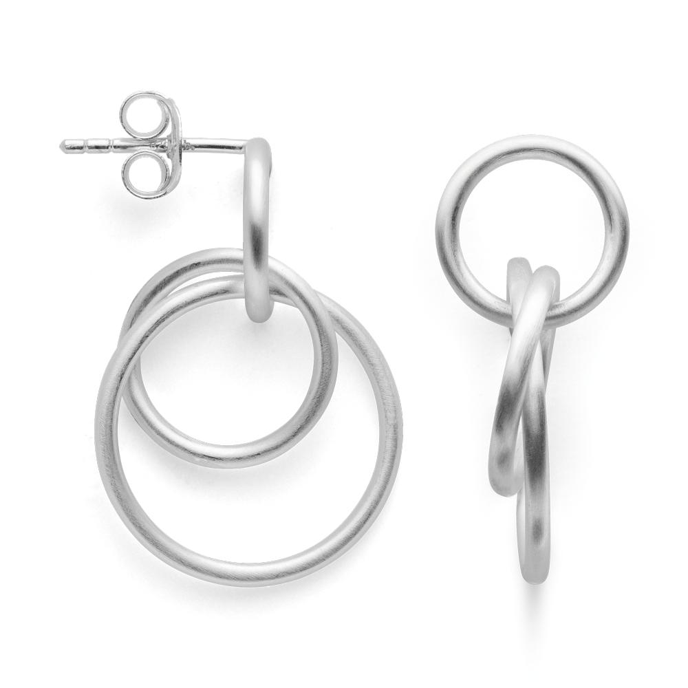 925/- earstud satin