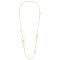 925/- necklace, gp satin/pol., 38,19in.