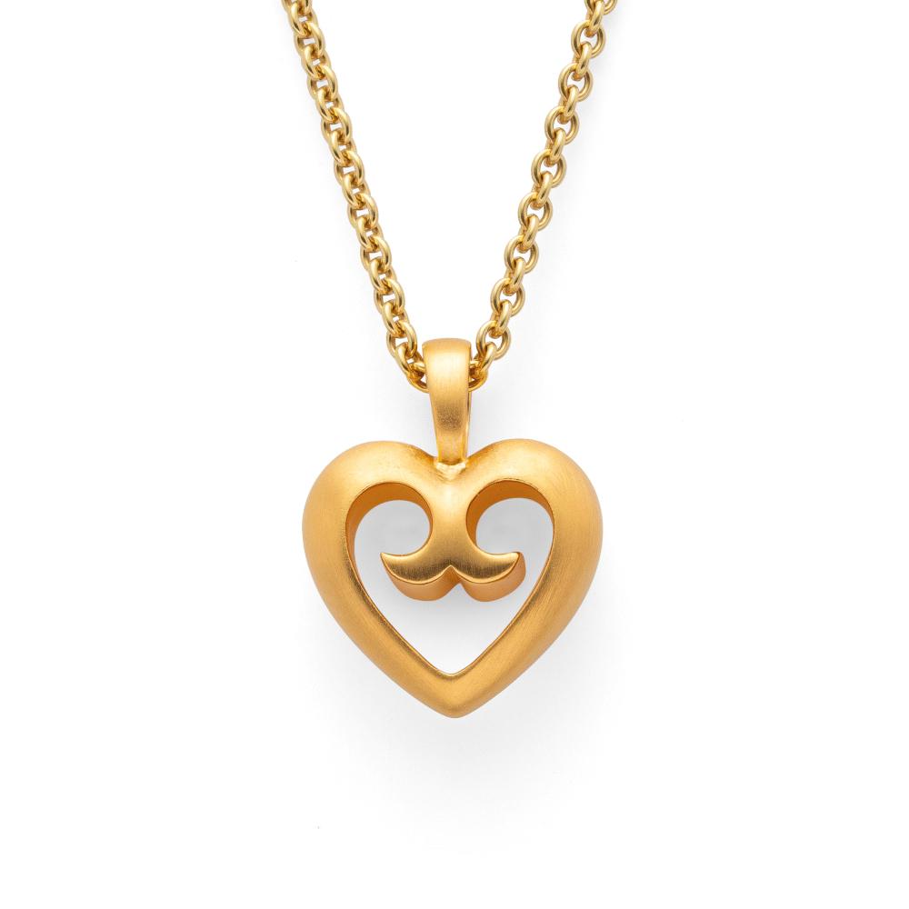 925/- pendant, gp satin