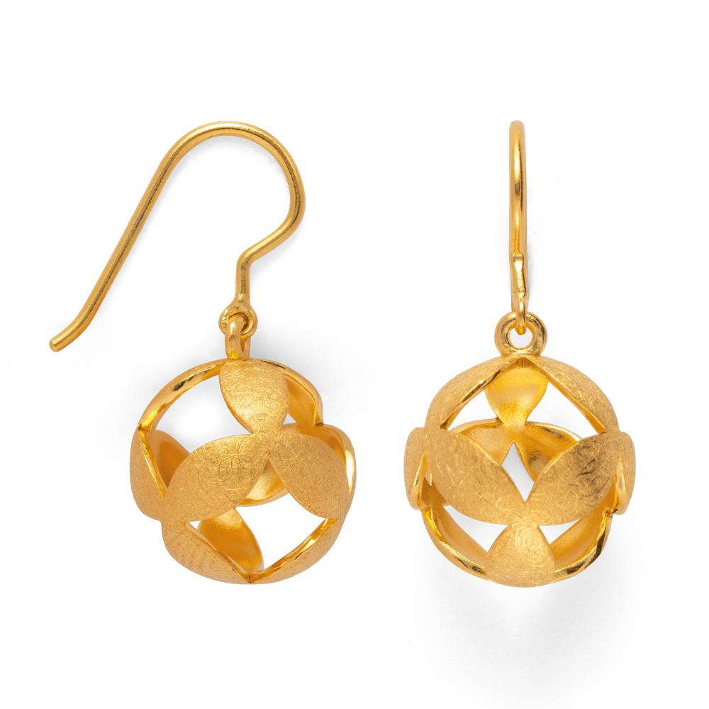 925/- earrings, gp scratch/pol.
