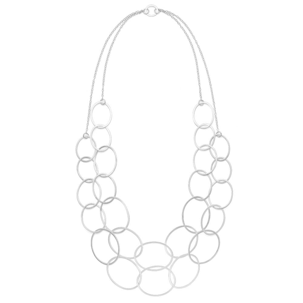 925/- necklace, rho. scratch/pol., 39,37in.