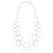 925/- necklace, rho. scratch/pol., 39,37in.
