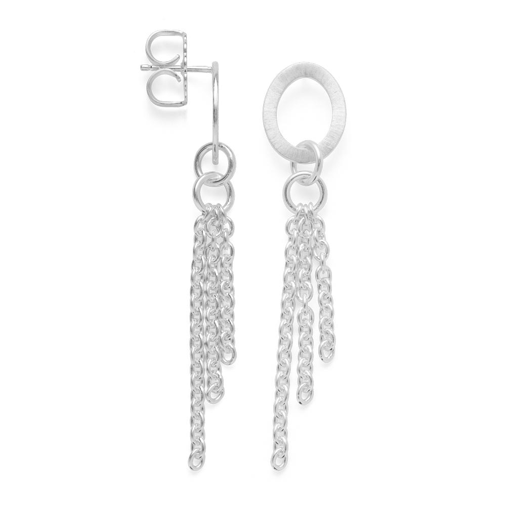 925/- earstud satin/pol.