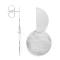925/- earstud, rho. scratch