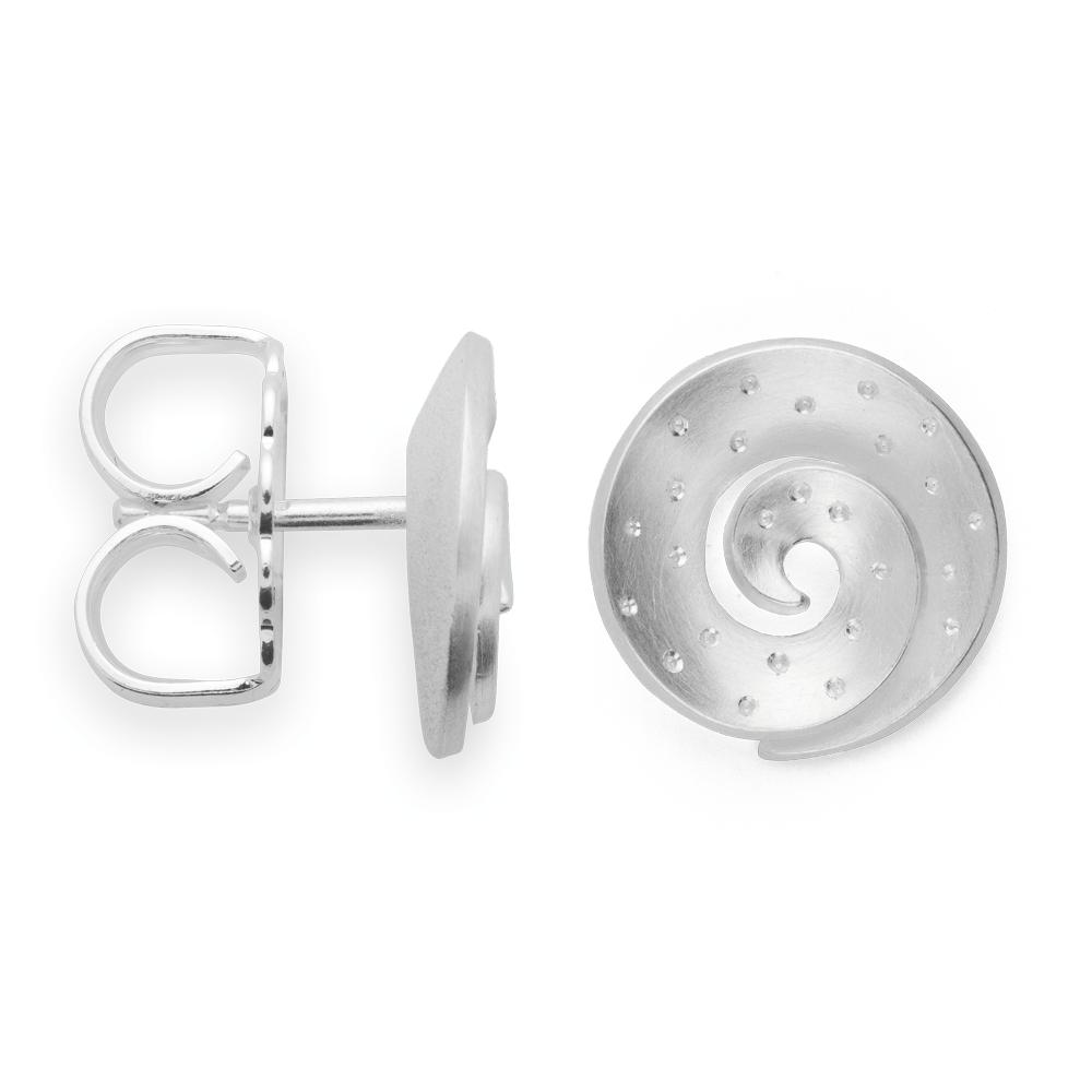 925/- earstud satin