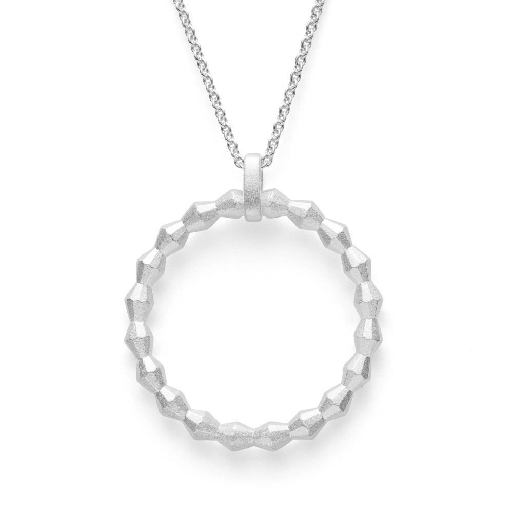 925/- pendant, rho. satin