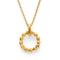 925/- pendant, goldplated satin, dia. 0,02ct W-SI