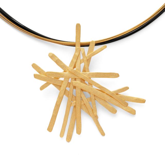 925/- pendant, gp satin