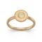 750/- ring satin/spe.text., dia. 0,02ct W-SI