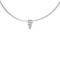 925/- pendant, rh.-plated, matt, dia. 0,02ct W-SI