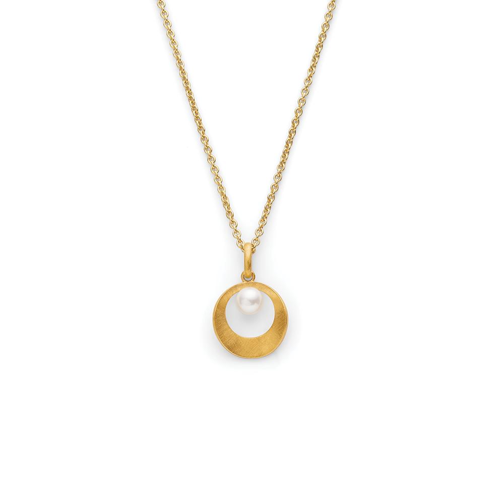 925/pendant,gold-pl.,matt,cult.freshw.pearl 0,83ct