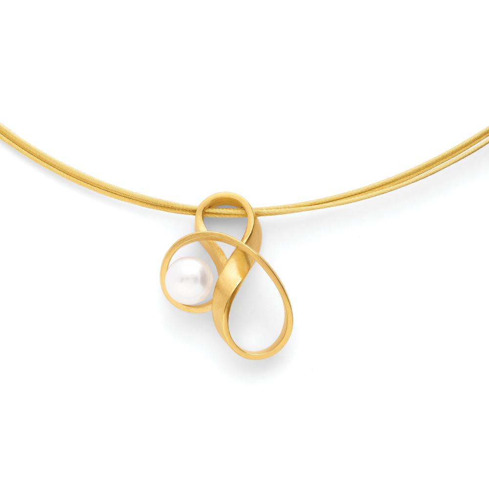 925/-pendant,gold-pl.,matt,cult.freshw.pearl 1,3ct