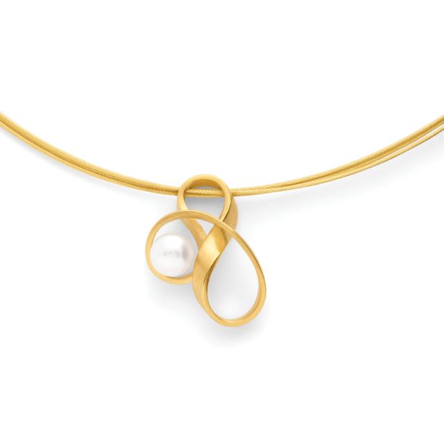 925/-pendant,gold-pl.,matt,cult.freshw.pearl 1,3ct
