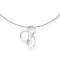 925/- pendant, rhodium-plated, matt