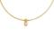925/- pendant, gold-plated, matt, dia. 0,02ct W-SI